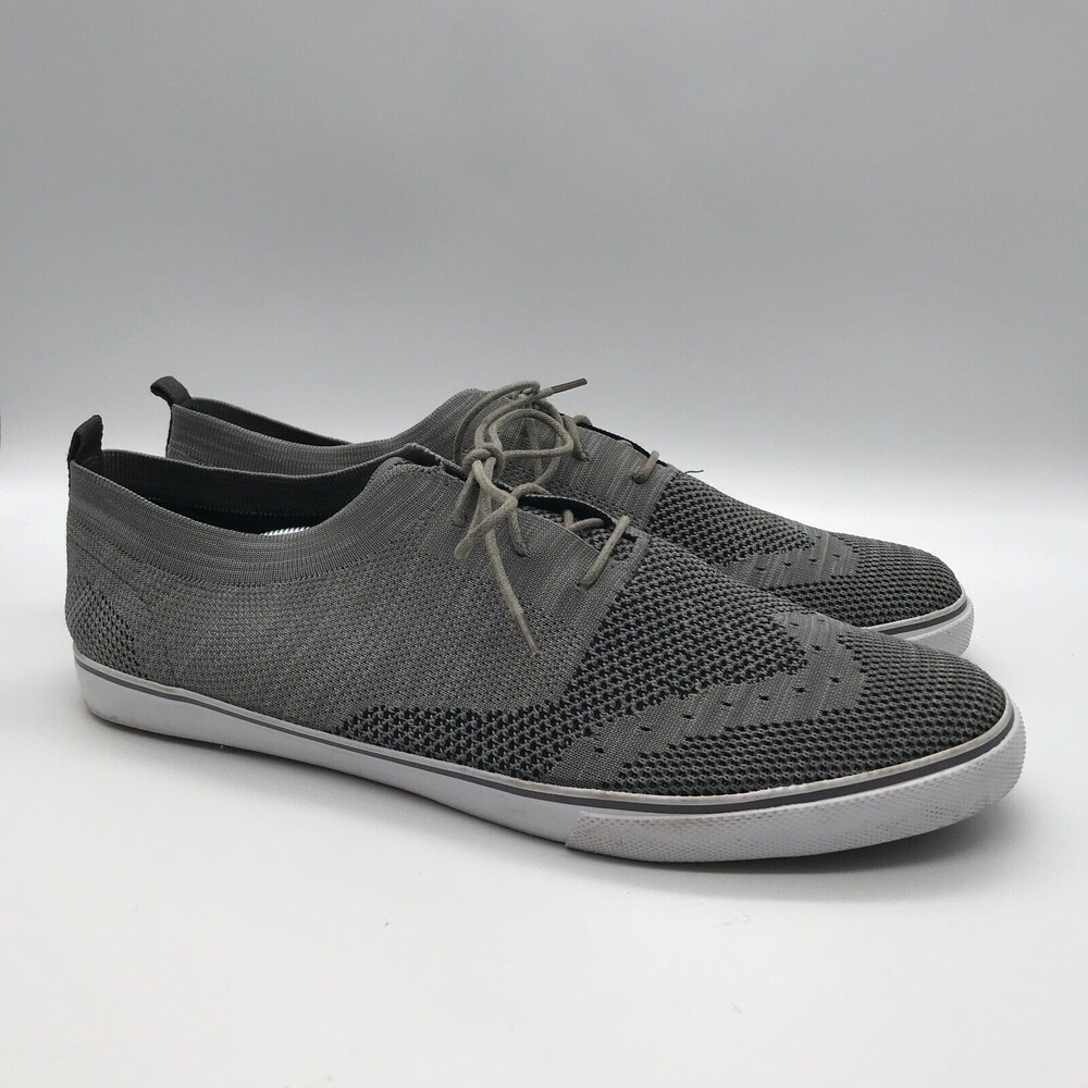 Robert David Berkeley Gray Mesh Deck Shoes Men's Size 13M Lace Up Casual Shoes